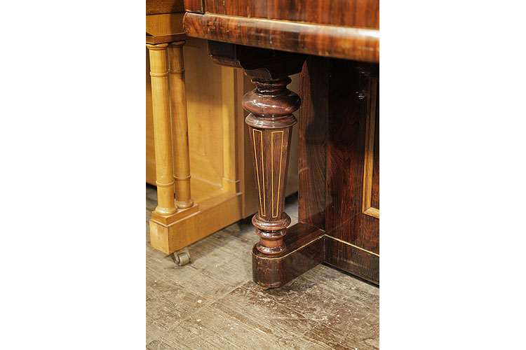 Ascherberg baluster leg with stringing inlay accents