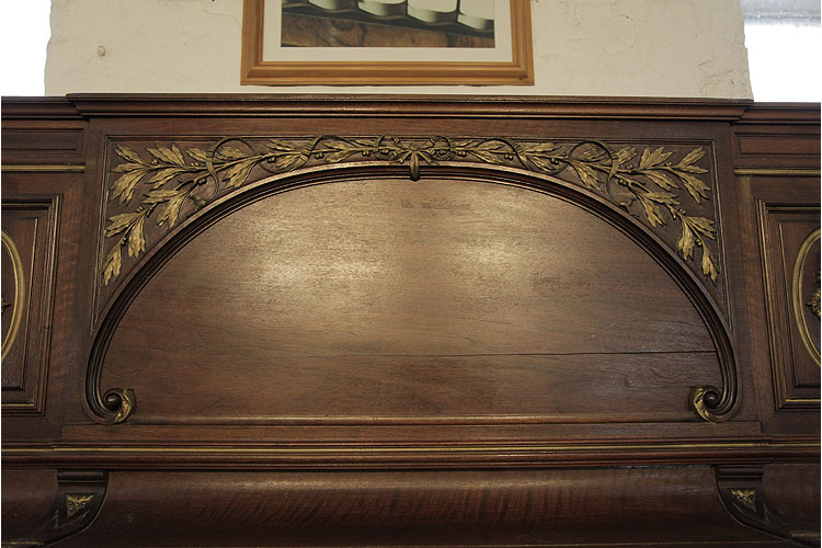 Erard front panel carved with myrtle and bows accented with gilt