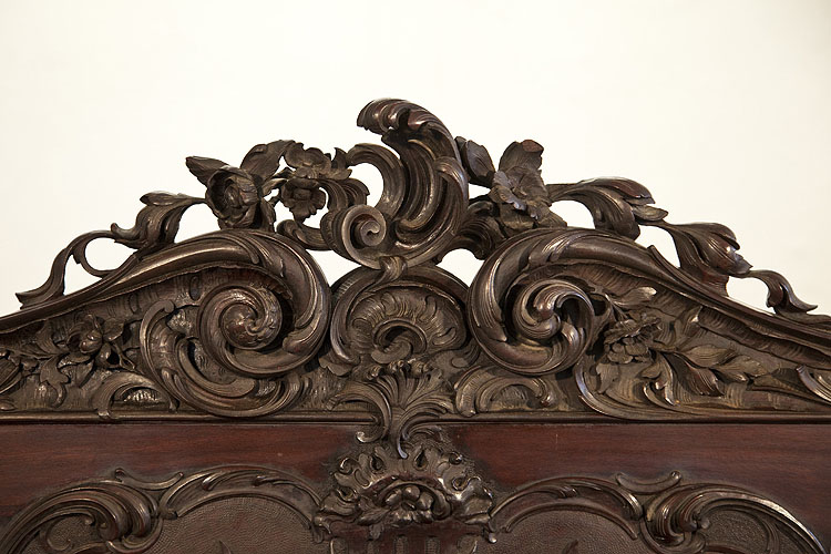 Francke ornately carved, arcading featuring rocailles, flowers, foliage and acanthus.