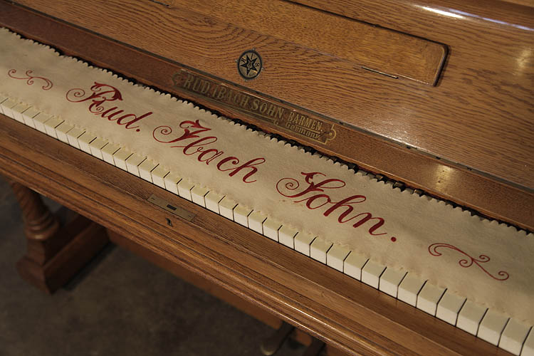 Ibach embroidered piano key dust cloth 