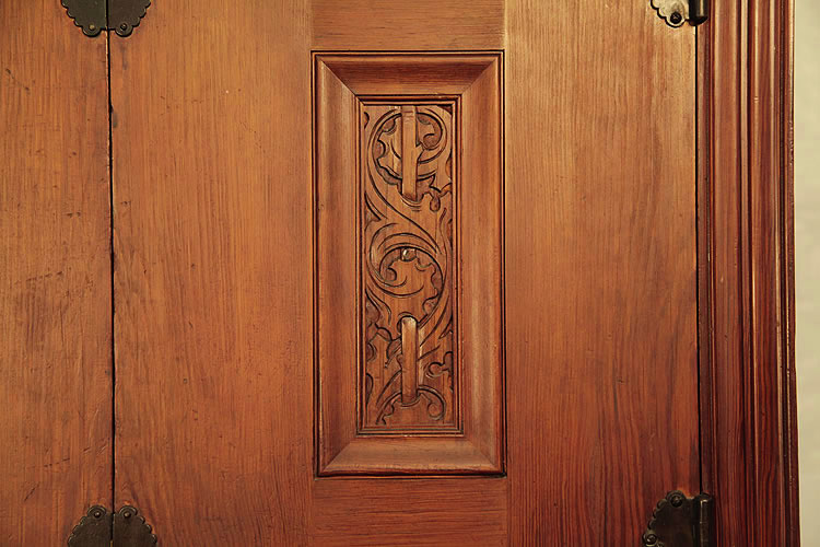 Mayer front panel carved with stylised foliage