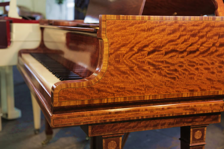 Steinway  Model O  piano cheek detail. We are looking for Steinway pianos any age or condition.
