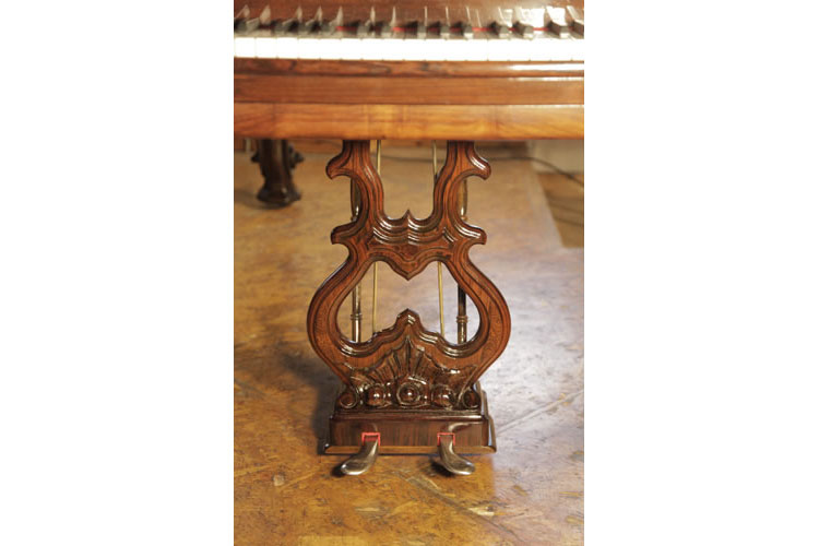 Steinway Rococo style, two-pedal piano lyre
