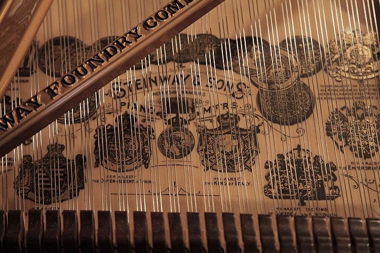 Steinway decal on soundboard. We are looking for Steinway pianos any age or condition.