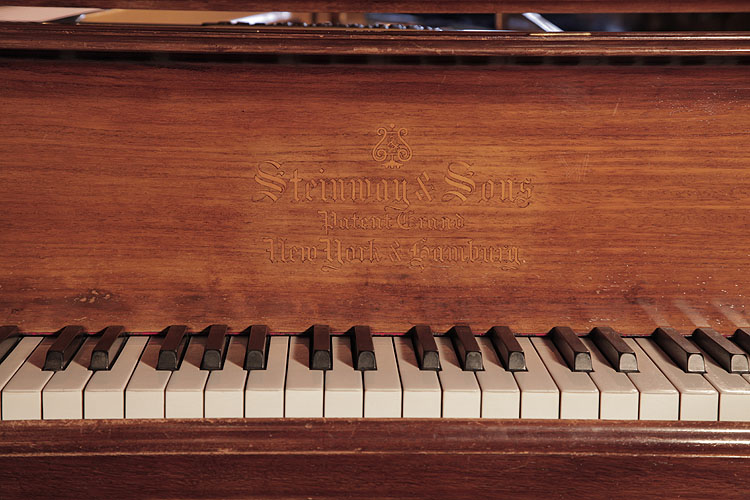 Steinway  Model O  manufacturers name on fall. We are looking for Steinway pianos any age or condition.