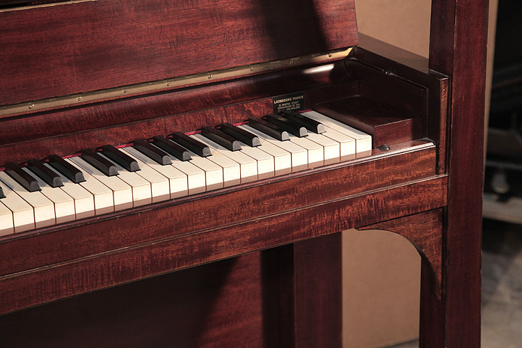 Steinway piano cheek detail.
