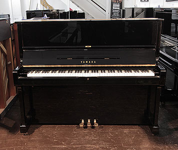 A 1976, Yamaha U1 upright piano with a black case and polyester finish £4300   Price includes:     First tuning free | Free  piano stool | Free delivery to a ground floor residence within mainland UK.  0% finance available subject to terms and conditions.
