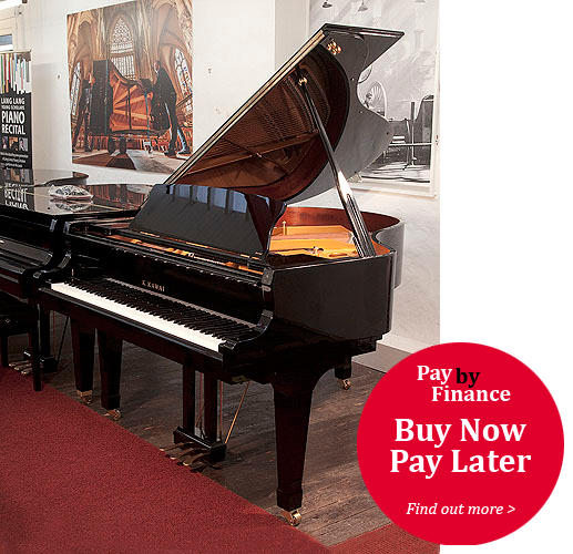 Kawai GX-2 grand piano for sale with a black case and fitted PianoDisc SilentDrive HD system  