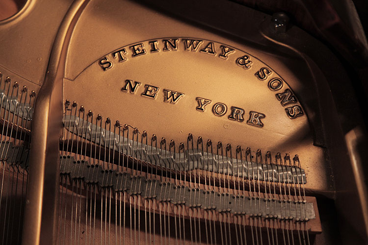 Steinway  model O manufacturer's stamp on frame. We are looking for Steinway pianos any age or condition.
