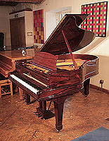 Restored, 1878, Steinway Model A grand piano for sale with a rosewood case and spade legs. Piano has an eighty-five note keyboard and a three-pedal lyre.  