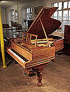 Piano for sale. An 1898, Steinway Model A grand piano for sale with a fiddleback mahogany case and barrel legs 