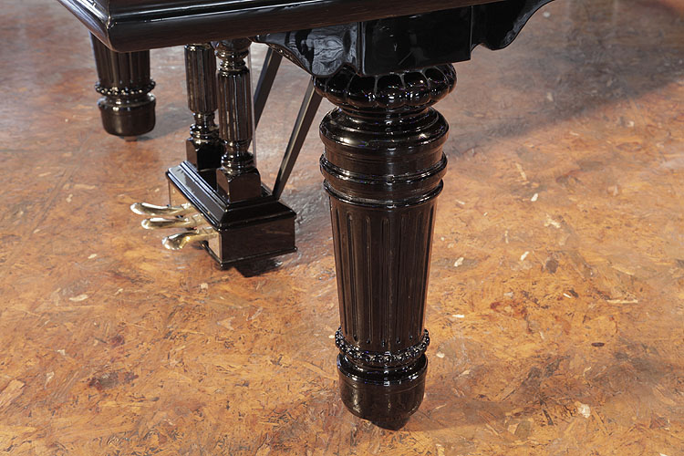 Steinway Model B fluted, barrel  leg with gadrooning detail