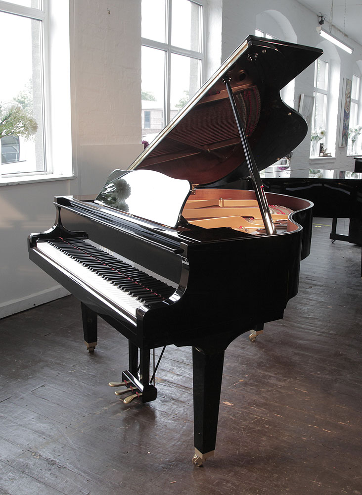 Yamaha GB1 baby grand piano for sale with a black case and square
