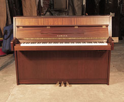 Yamaha MP70N upright piano with a mahogany case and fitted silent system