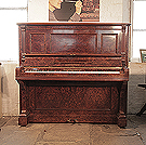 Piano for sale. An 1892, Bechstein upright piano with a burr walnut case and brass fittings
