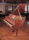 Piano for sale. Crown Jewels, 1991, Steinway Model S baby grand piano with a yew case and spade legs