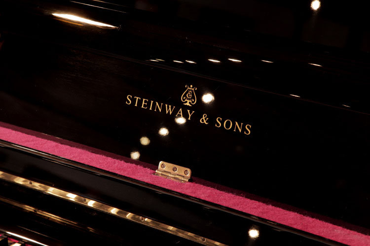 Steinway  model Z  manufacturers logo on fall 