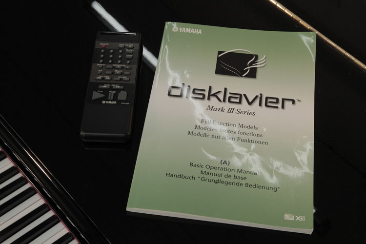 Yamaha Disklavier manual and remote control