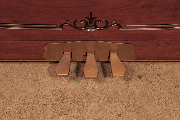  Young Chang upright piano pedals and brass footplate.