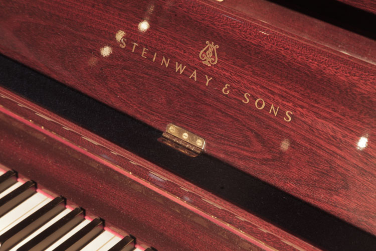 Steinway   manufacturers logo on fall