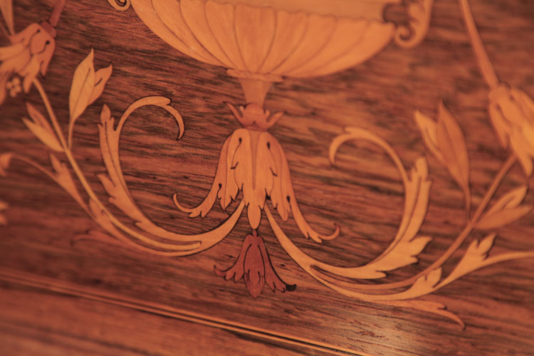 Steinway inlaid acanthus  detail 