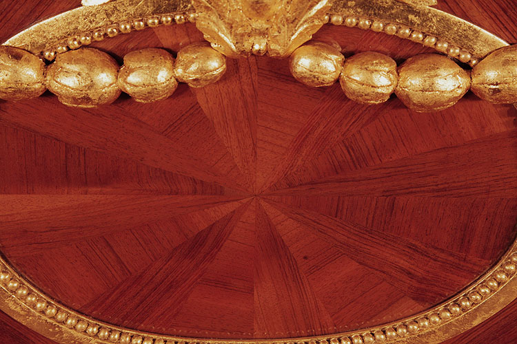 Steinway central oval panel detail