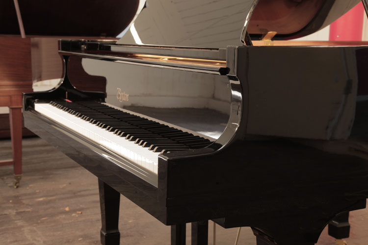 Boston square piano cheek detail