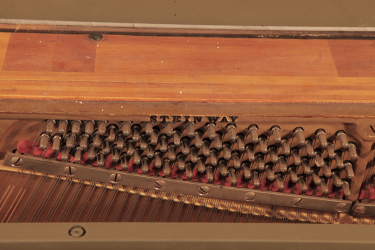 Steinway manufacturuer's stamp on frame
