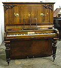 An antique Stoddart upright piano in french polished rosewood. A chance to own a piece of piano history.