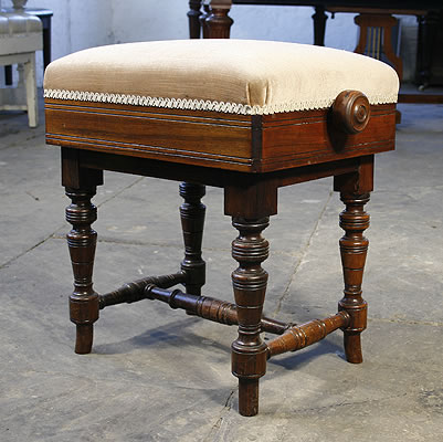 Edwardian, Adjustable, Duet Piano Stool
