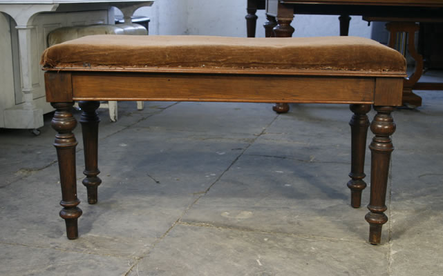Walnut, Duet Piano Stool