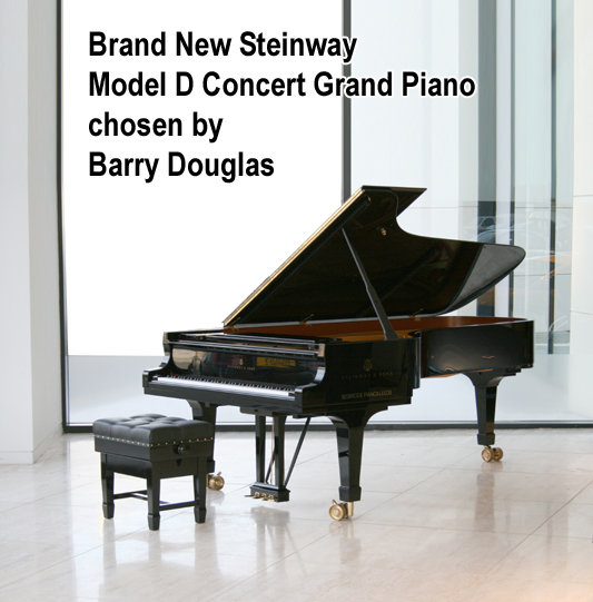 Steinway Model Concert Grand Piano available for hire, chosen by Barry Douglas