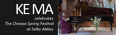 Ke Ma Celebrates The Chinese Spring Festival at Selby Abbey. Ke Ma's performance includes a combination popular Chinese folk and pop tunes and the classical behemoth, Ravel's Gaspard de la Nuit suite. Based on three poems by Aloysius Bertrand, this suite includes the legendary 'Scarbo', considered one of the most difficult solo piano pieces in the standard repertoire.