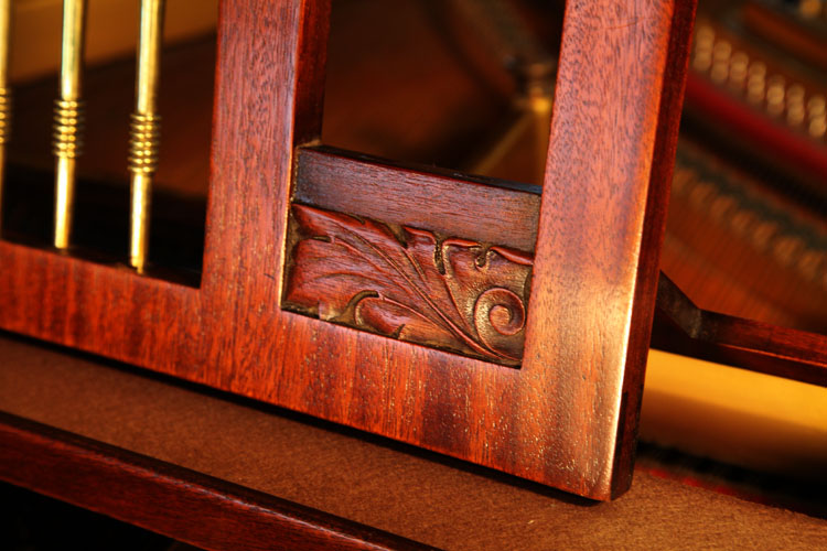 Ibach stylised flower detail on music desk