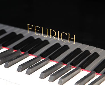 Brand New Feurich Model 115 manufacturers logo on fall.