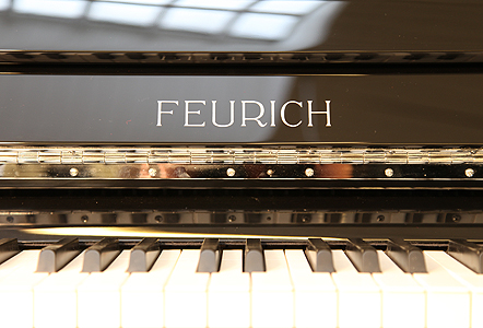 Brand New Feurich Model 122 manufacturers logo on fall