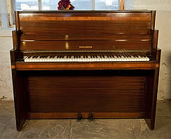 Artcased,  Waldberg upright  piano with a mahogany case