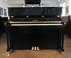 Kawai K3 upright piano with a black  case 