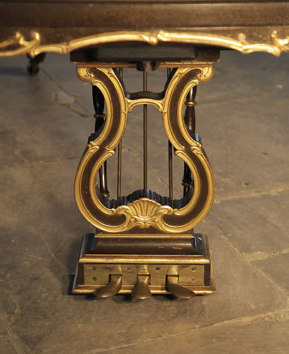  Steinway Model B three-pedal piano  lyre with gilt detail 