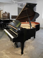A 1987, Kawai CA-40M grand piano for sale with a black case and spade legs. A 60th Anniversary Limited Edition model