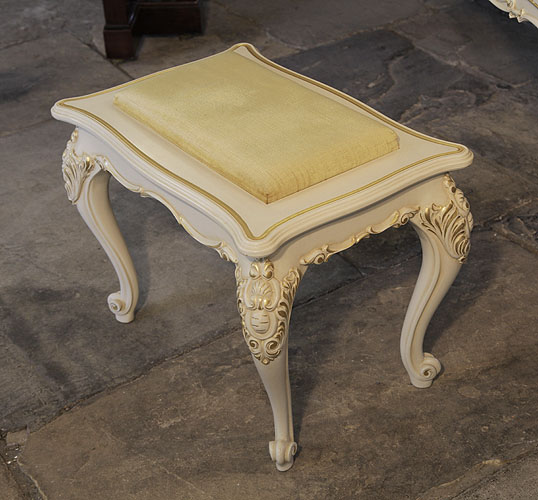 Steinway matching Rococo style, piano stool and padded seat