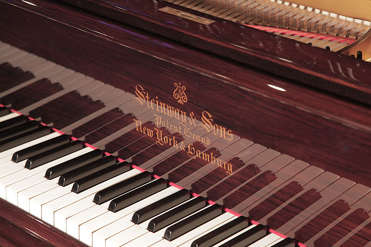 Steinway Model B piano manufacturers logo on fall We are looking for Steinway pianos any age or condition.