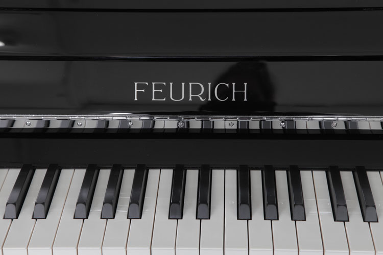 Brand New Feurich Model 122  manufacturers logo on fall.