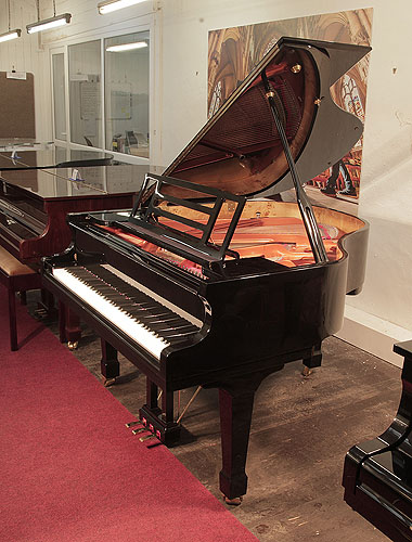 Feurich Model 161 grand Piano for sale with a black case.