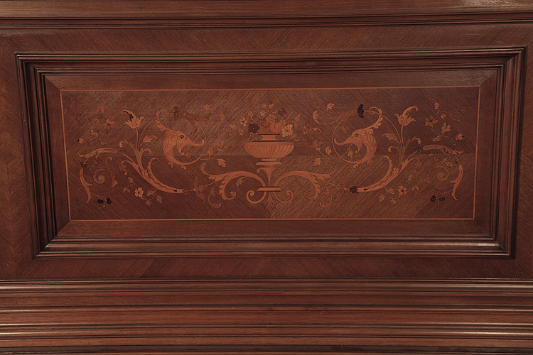 Gast front panel inlaid with urns, scrolling acanthus and flowers