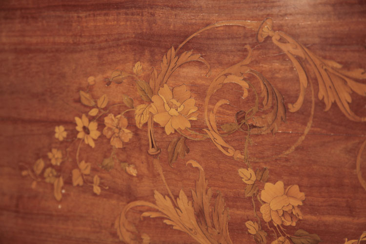 Pleyel inlay of scrolling flowers and foliage