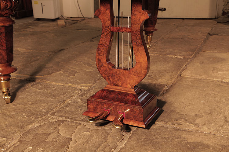 Schiedmayer traditionally shaped two-pedal piano lyre 