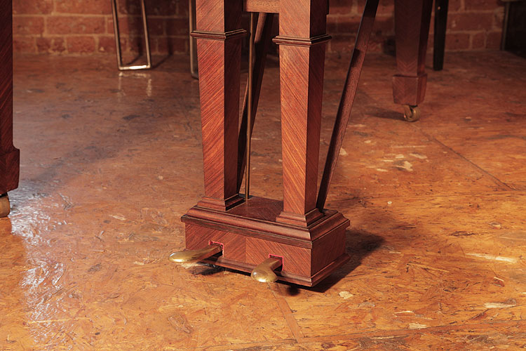 Steinway  two-pedal piano lyre with square, tapered spindles
