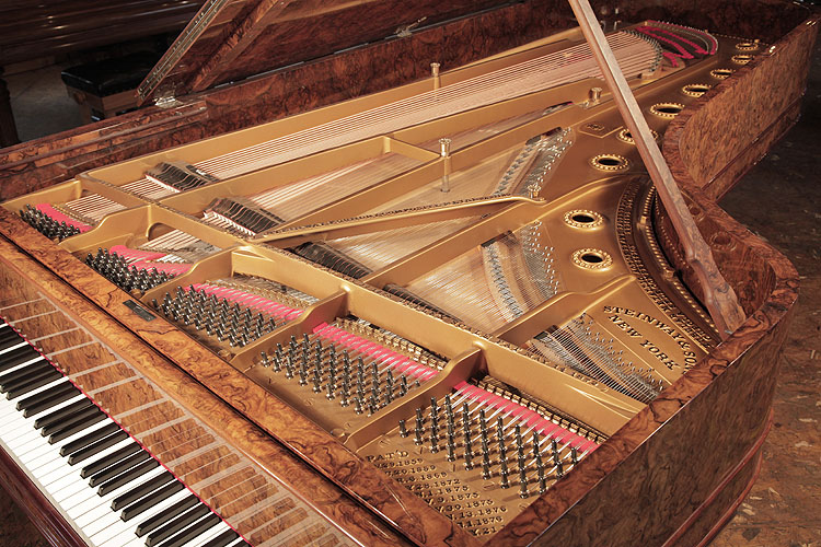 Steinway Model D rebuilt instrument. This piano has been rebuilt in Germany by Steinway approved, academy trained techicians using 100% Steinway parts.