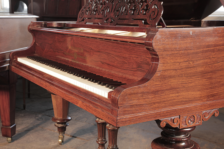 Bechstein piano cheek detail